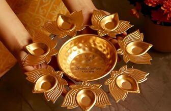 Beyond Gifting Lotus Shape Diya Flower